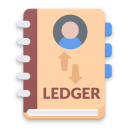 Ledger Book to Manage Credit , Expense & Income Icon