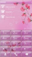 Dialer theme PinkFlower Glas screenshot 1