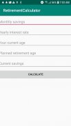 Retirement Calculator screenshot 0