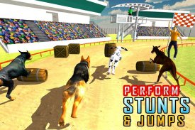 Dog Racing Stunt & salto 3D Si screenshot 2