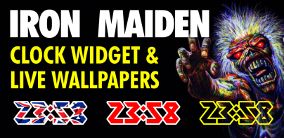 Iron Maiden Clock & Wallpapers