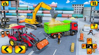 Sand Excavator Truck Driving Rescue Simulator game screenshot 2