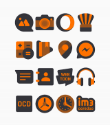 Dark Orange - Icon Pack screenshot 2