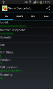 Sim Device Info screenshot 0