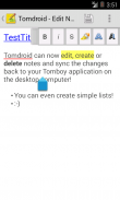 Notes Tomdroid screenshot 5