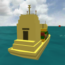Cargo ship game 3d transport icon