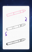 如何绘制火箭。 逐步绘画课程 screenshot 0
