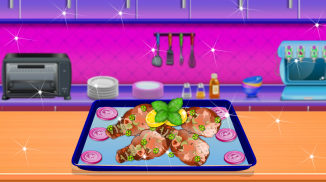 Barbeque chicken recipe game screenshot 0