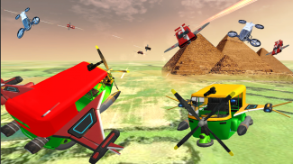 Tuk Tuk Rickshaw Driving Flying Shooting Game 2020 screenshot 2