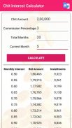 Chit Interest Calculator in Multi Languages screenshot 2