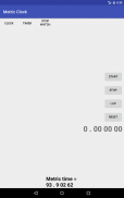 Metric Clock screenshot 1