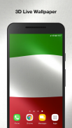 Bandeira Italia 3D Papel de Parede Animado screenshot 2