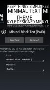 Minimal Black Text THEME FREE screenshot 7