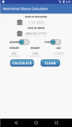 Children Nutritional Status Calculator screenshot 1