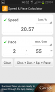 Speed & Pace Calculator screenshot 1