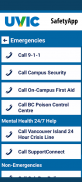 UVic SafetyApp screenshot 1