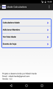 Idade Calculadora screenshot 0