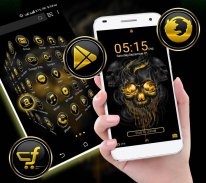 Gold Skull Launcher Theme screenshot 4