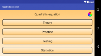 Math. Quadratic equation screenshot 2