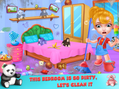 الحفاظ على منزلك نظيفة-لعبة تنظيف المنزل الفتيات screenshot 1