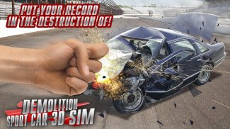 Demolition Sport Car 3D Sim screenshot 0