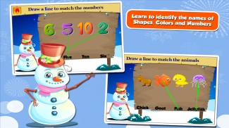 有趣的雪人幼儿园游戏 screenshot 1