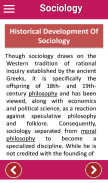 Sociology - An educational app for students screenshot 2