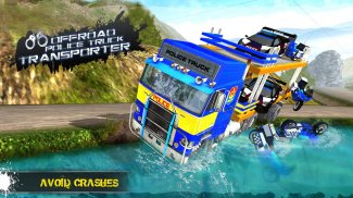 OffRoad Police Transporter Truck Games screenshot 0