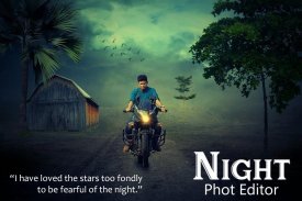 Night Photo Editor - Photo Frame screenshot 1