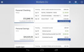 Workers CU Mobile Banking screenshot 3