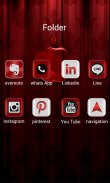 Red apple GO Launcher Theme screenshot 3