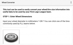 FLL Wheel Converter screenshot 1