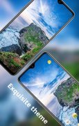 Sea cliff natural scenery theme | earth sky fresh screenshot 1