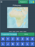 Wyspy i półwyspy - quiz geograficzny screenshot 1