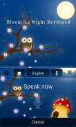 Blooming Night Keyboard Theme screenshot 5