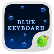 GO Keyboard Blue Night Theme screenshot 7