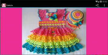 vestidos tejidos de bebe screenshot 3