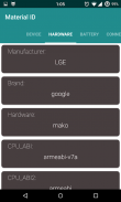 Material ID - Device Info screenshot 1