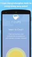 7 Cups: kecemasan & stres chat screenshot 0