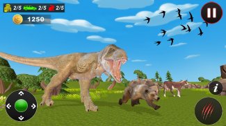 Boos dinosaurusgorillagevecht screenshot 1