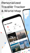 Pin Traveler: World Travel Map & Trip Tracker App screenshot 2