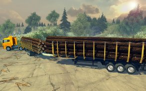 Long Trailer Truck Wood Cargo screenshot 4