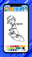 Boboiboy coloring cartoon game screenshot 4