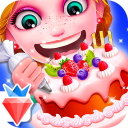 Birthday Party Bakery Bake Decorate & Serve Cake Icon