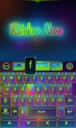 Rainbow Neon GO Keyboard Theme screenshot 4