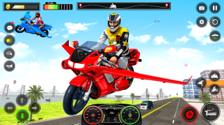 Flying Motorbike Stunts Riding Simulator screenshot 0