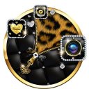 Ouro de luxo - Zíper de diamante Tema Icon