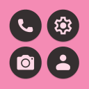 Flamingo Android 12 Dark Icons Icon