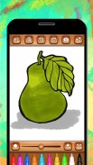 buah-buahan mewarnai buku & buku gambar - Permaina screenshot 3