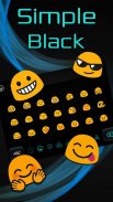 Simple Cool Black Keyboard Theme screenshot 2